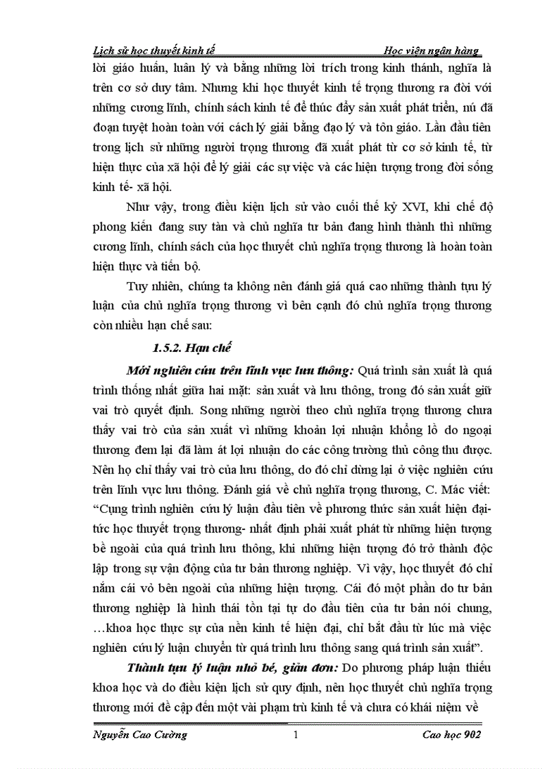 image for page Tư tưởng kinh tế của Chủ nghĩa trọng thương ý nghĩa đối với sự phát triển kinh tế thị trường ở nước ta