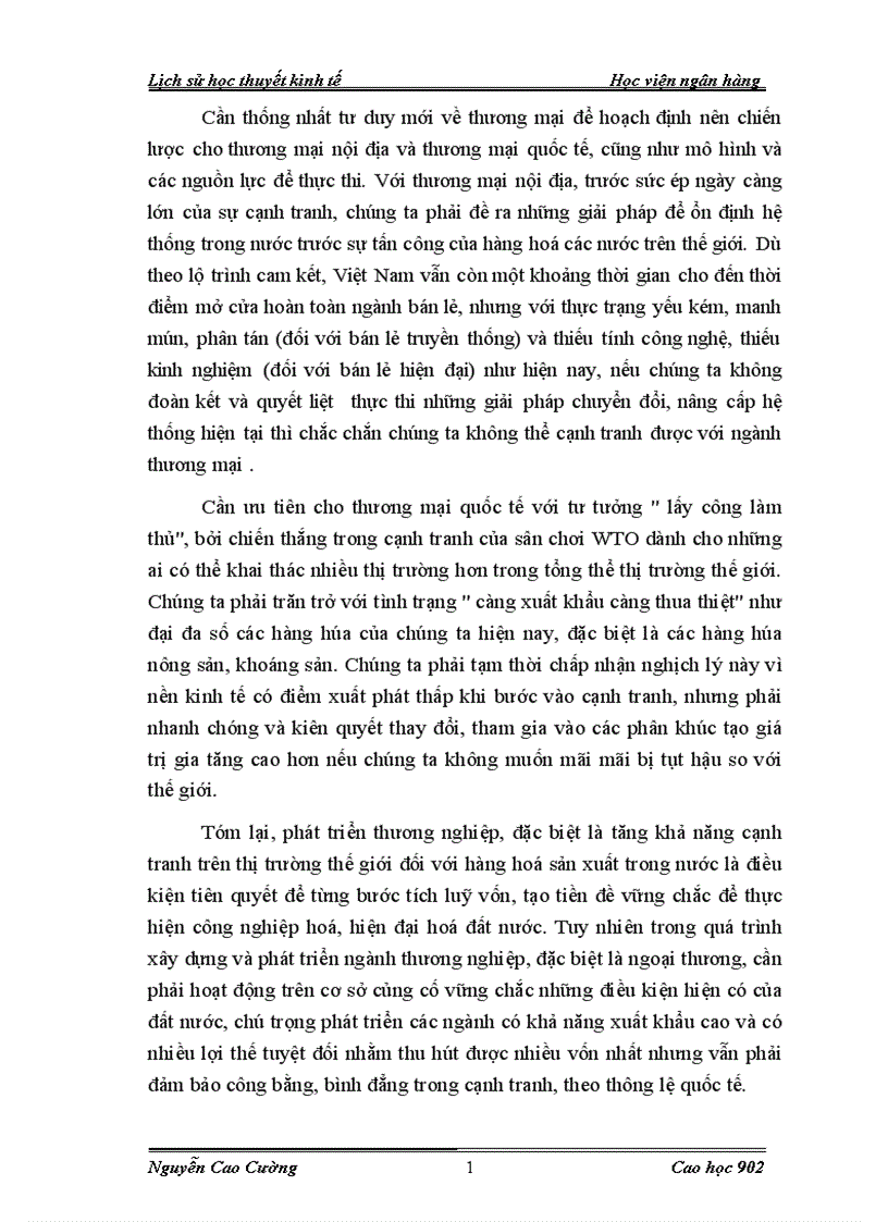 image for page Tư tưởng kinh tế của Chủ nghĩa trọng thương ý nghĩa đối với sự phát triển kinh tế thị trường ở nước ta
