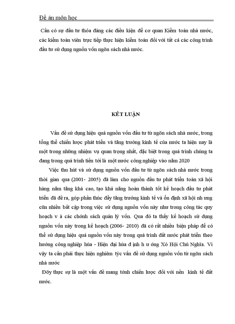image for page Giải pháp sử dụng có hiệu quả nguồn vốn đầu tư từ ngân sách nhà nước 2006 2010