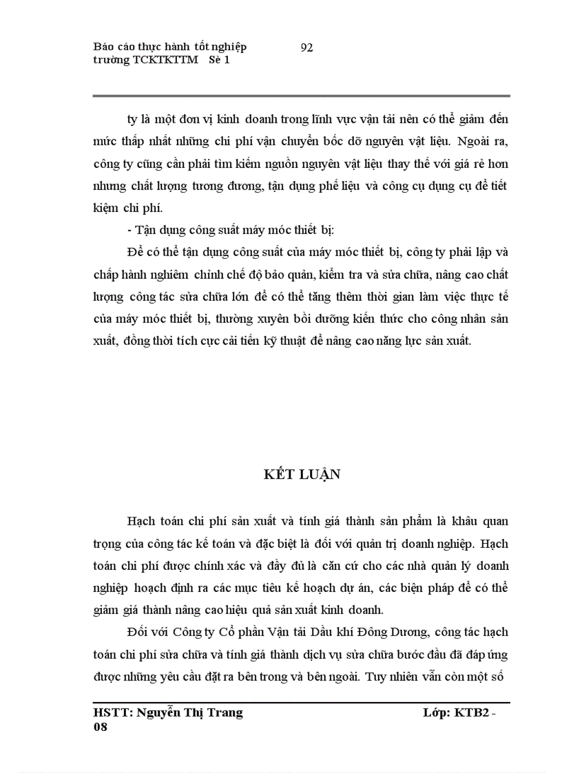 image for page Hoàn thiện kế toán chi phí và tính giá thành dịch vụ sửa chữa tại Công ty Cổ phần Vận tải Dầu khí Đông Dương 1