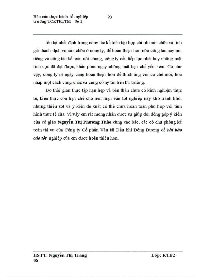 image for page Hoàn thiện kế toán chi phí và tính giá thành dịch vụ sửa chữa tại Công ty Cổ phần Vận tải Dầu khí Đông Dương 1