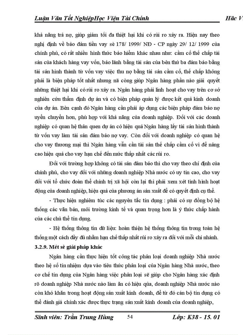 image for page Một số giải pháp nâng cao hiệu quả cho vay đối với doanh nghiệp nhà nước tại Ngân hàng công thương Ba Đình 1