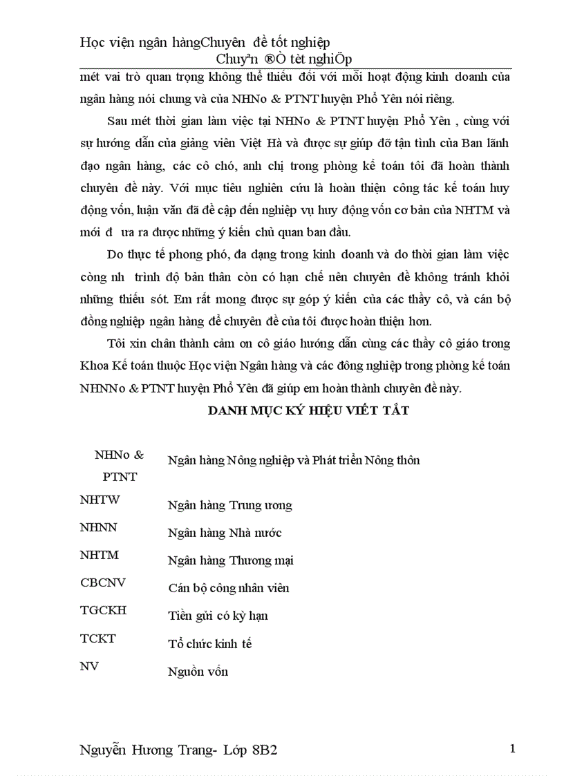 image for page Giải pháp nâng cao hiệu quả kế toán huy động vốn tại Ngân hàng nông nghiệp và phát triển nông thôn huyện Phổ Yên tỉnh Thái Nguyên
