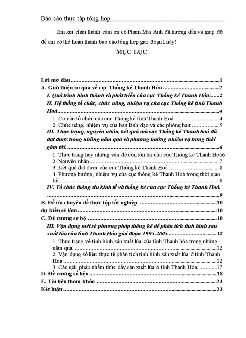 image for page Vận dụng một số phương pháp thống kê phân tích tình hình sản xuất lúa của tỉnh Thanh Hoá trong giai đoạn 1995 2005
