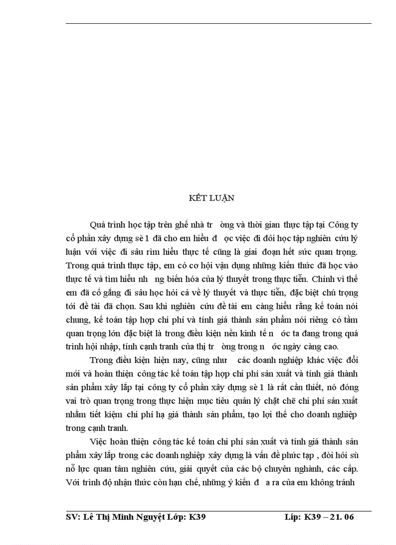image for page Tổ chức công tác kế toán chi phí sản xuất và tính giá thành sản phẩm tại công ty cổ phần xây dựng số 1 1