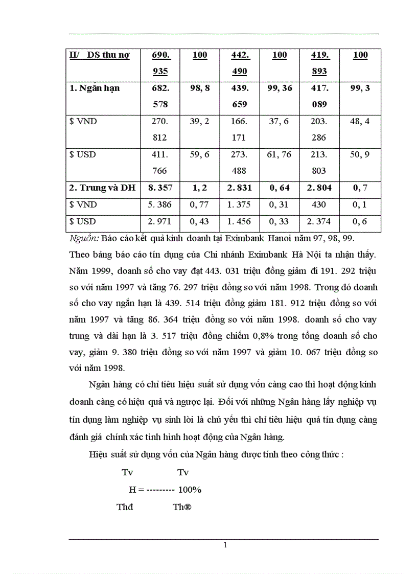 image for page Chất lượng tín dụng ngân hàng hiện trạng và giải pháp nâng cao chất lượng tín dụng tại NHTMCP Eximbank Hà Nội 1