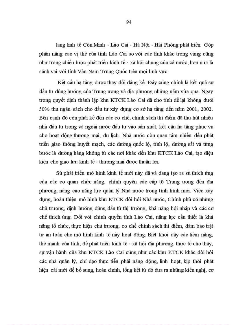 image for page Tác động của sự phát triển khu kinh tế cửa khẩu Lào Cai đến đời sống kinh tế xã hội của tỉnh