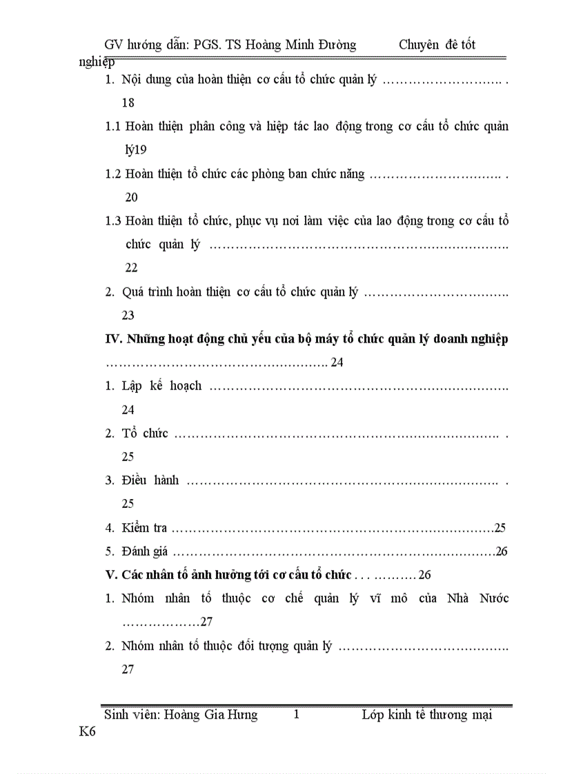 image for page Hoàn thiện tổ chức quản lý của Công ty TNHH Vận Tải Thương Mại Trường Hưng