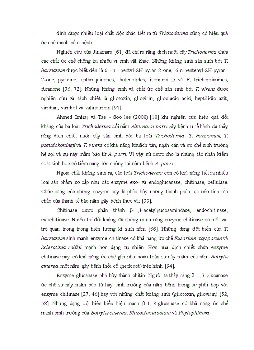image for page Nghiên cứu khả năng đối kháng và tiềm năng ứng dụng của một số chủng Trichoderma phân lập từ RNM trên một số nấm bệnh thực vật 1