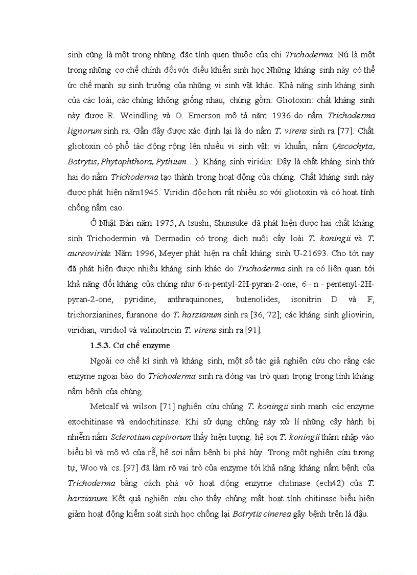 image for page Nghiên cứu khả năng đối kháng và tiềm năng ứng dụng của một số chủng Trichoderma phân lập từ RNM trên một số nấm bệnh thực vật 1
