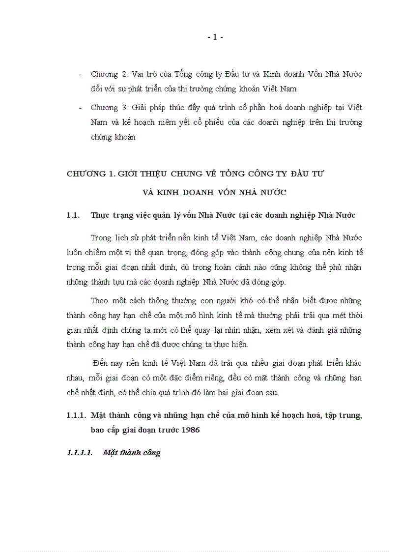 image for page Vai trò của Tổng công ty Đầu tư và Kinh doanh Vốn Nhà Nước đối với sự phát triển của thị trường chứng khoán Việt Nam