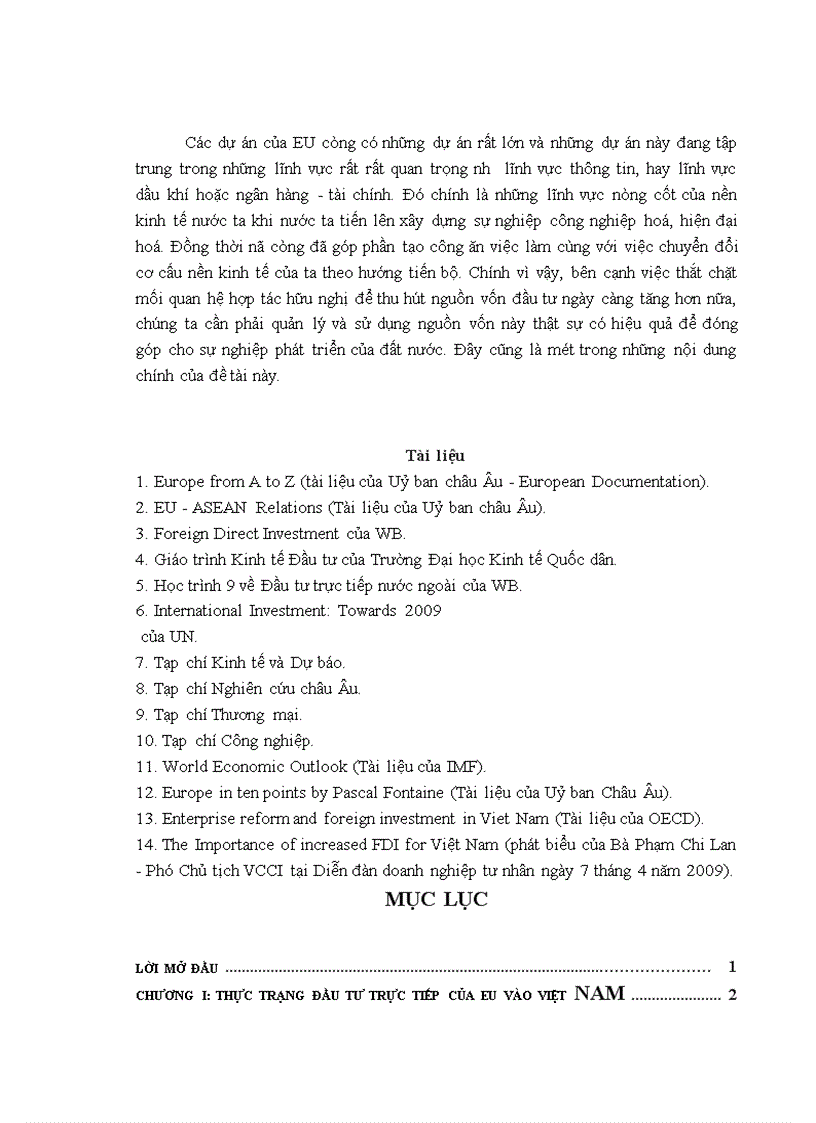 image for page Đầu tư trực tiếp của EU vào Việt Nam thực trạng và triển vọng 1