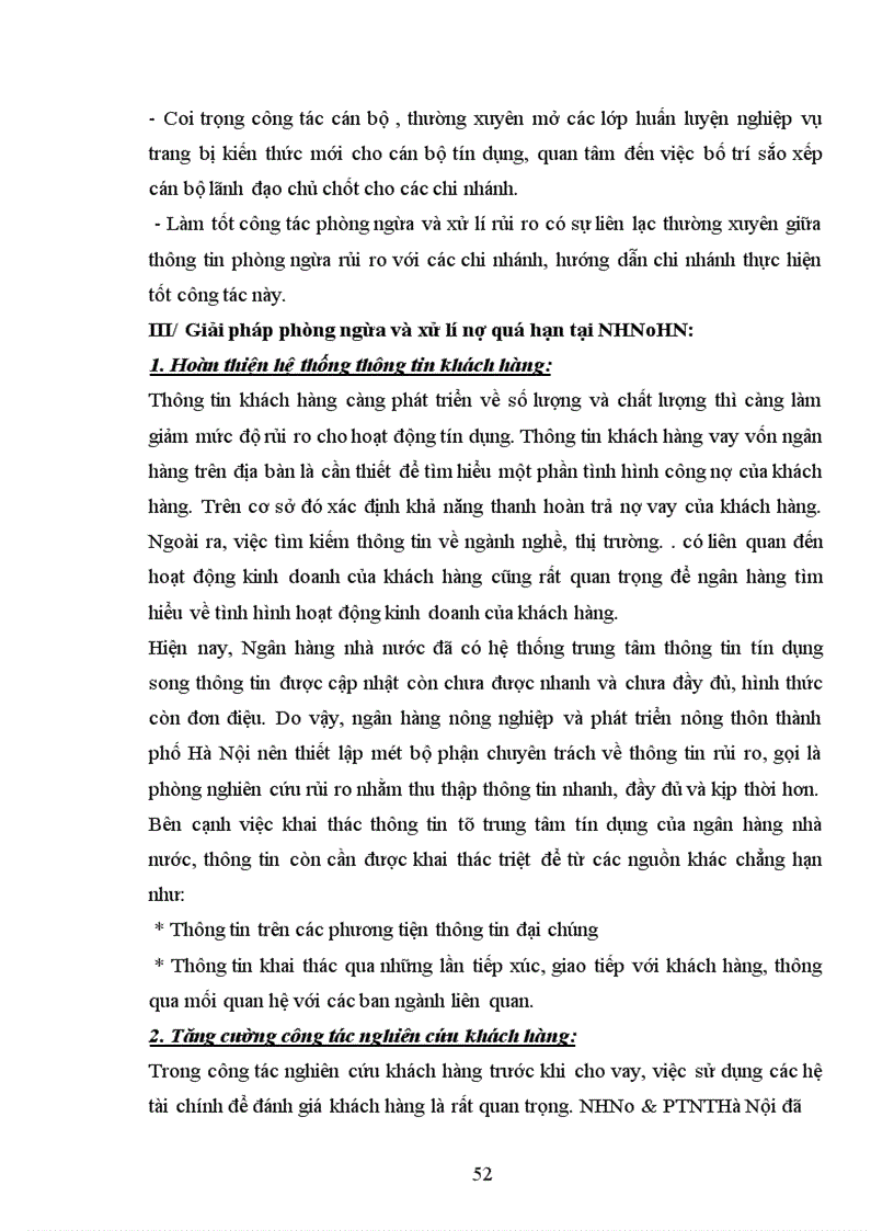 image for page Ngăn ngừa và xử lí nợ quá hạn tại Ngân hàng Nông Nghiệp và Phát Triển Nông Thôn Hà Nội 1