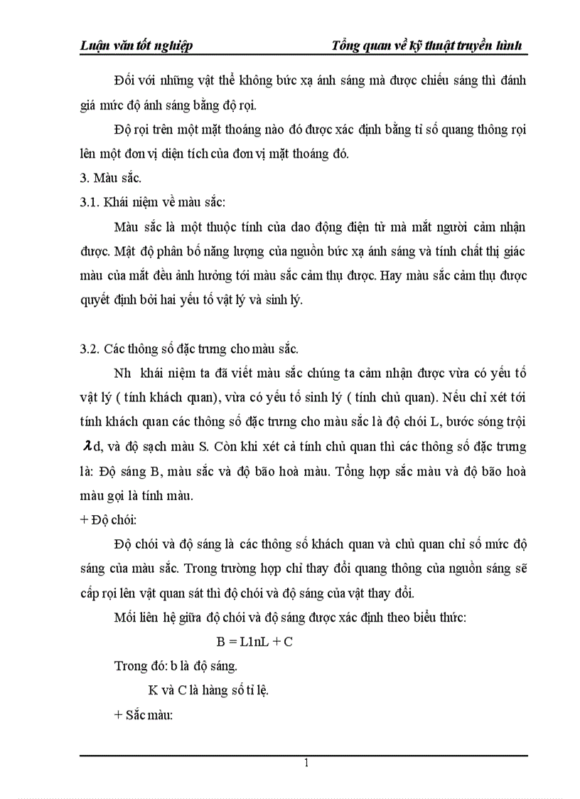 image for page Tổng quan về kỹ thuật truyền hình