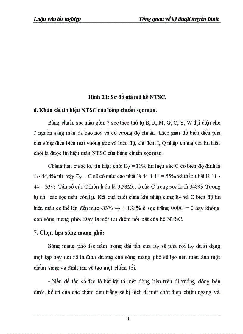 image for page Tổng quan về kỹ thuật truyền hình