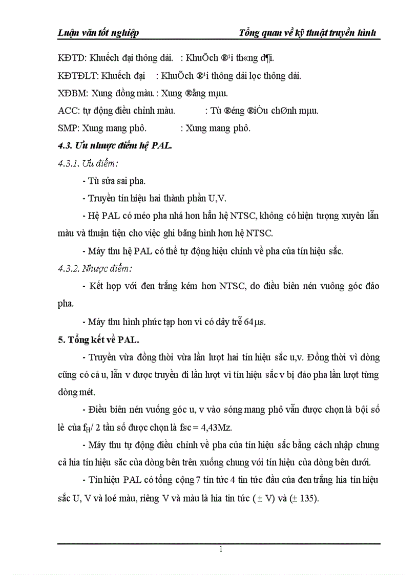 image for page Tổng quan về kỹ thuật truyền hình