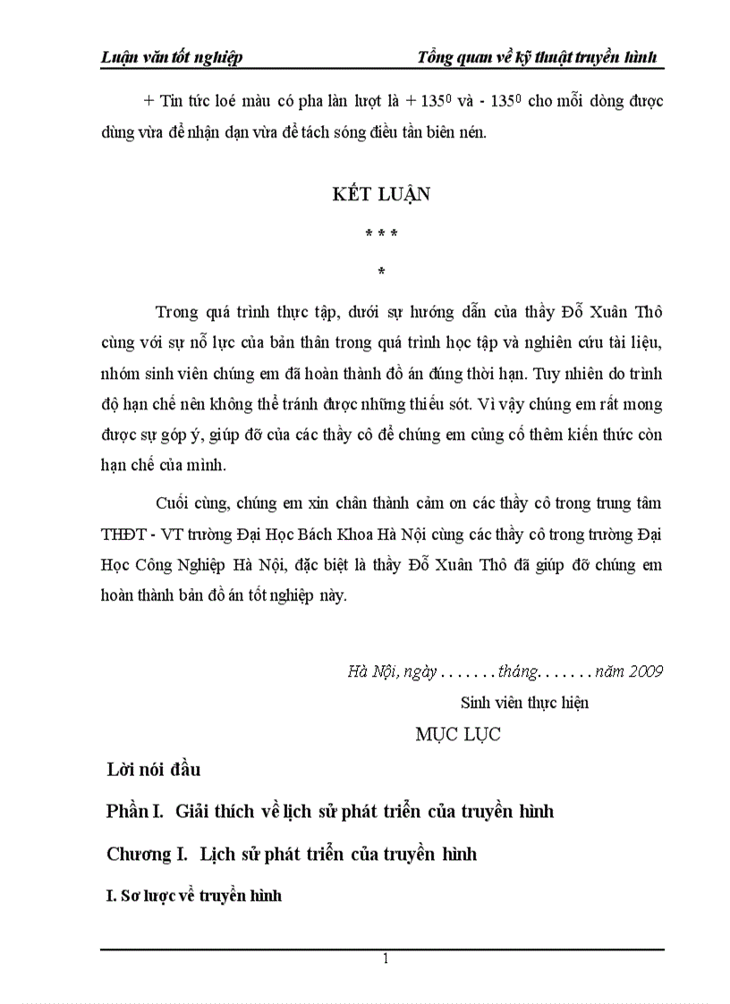 image for page Tổng quan về kỹ thuật truyền hình