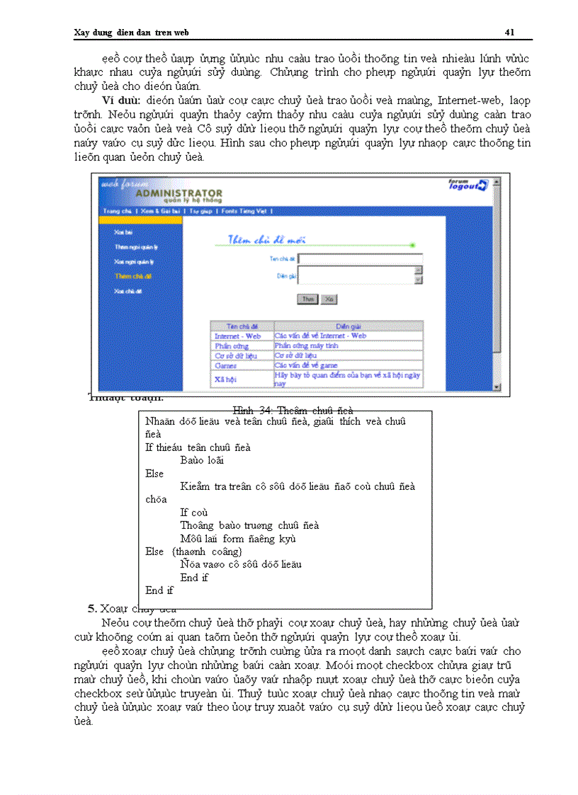 image for page Xay dung dien dan tren web Xây dựng ứng dụng Diễn đàn trên Web