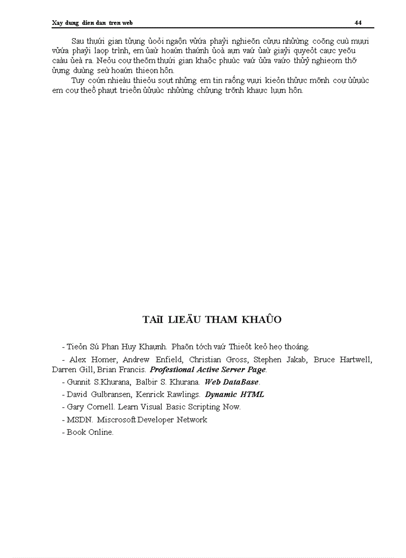 image for page Xay dung dien dan tren web Xây dựng ứng dụng Diễn đàn trên Web