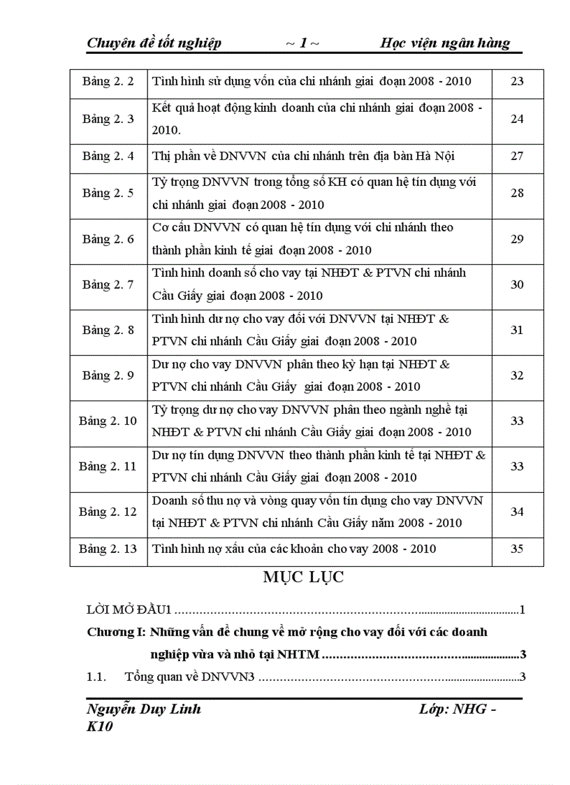 image for page Giải pháp mở rộng cho vay đối với DNVVN tại NHĐT PTVN chi nhánh Cầu Giấy 1