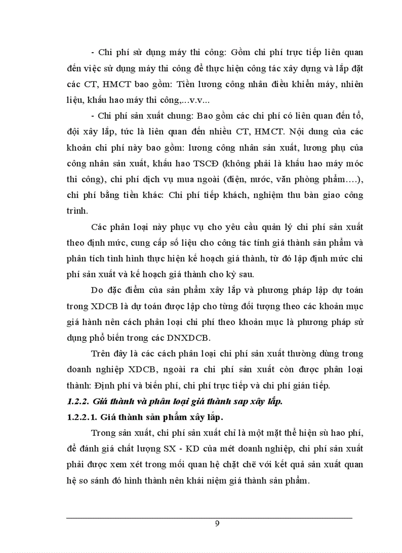 image for page Tổ chức công tác kế toán tập hợp chi phí và tính giá thành sản phẩm tại Xí nghiệp Sông Đà 12 6 1