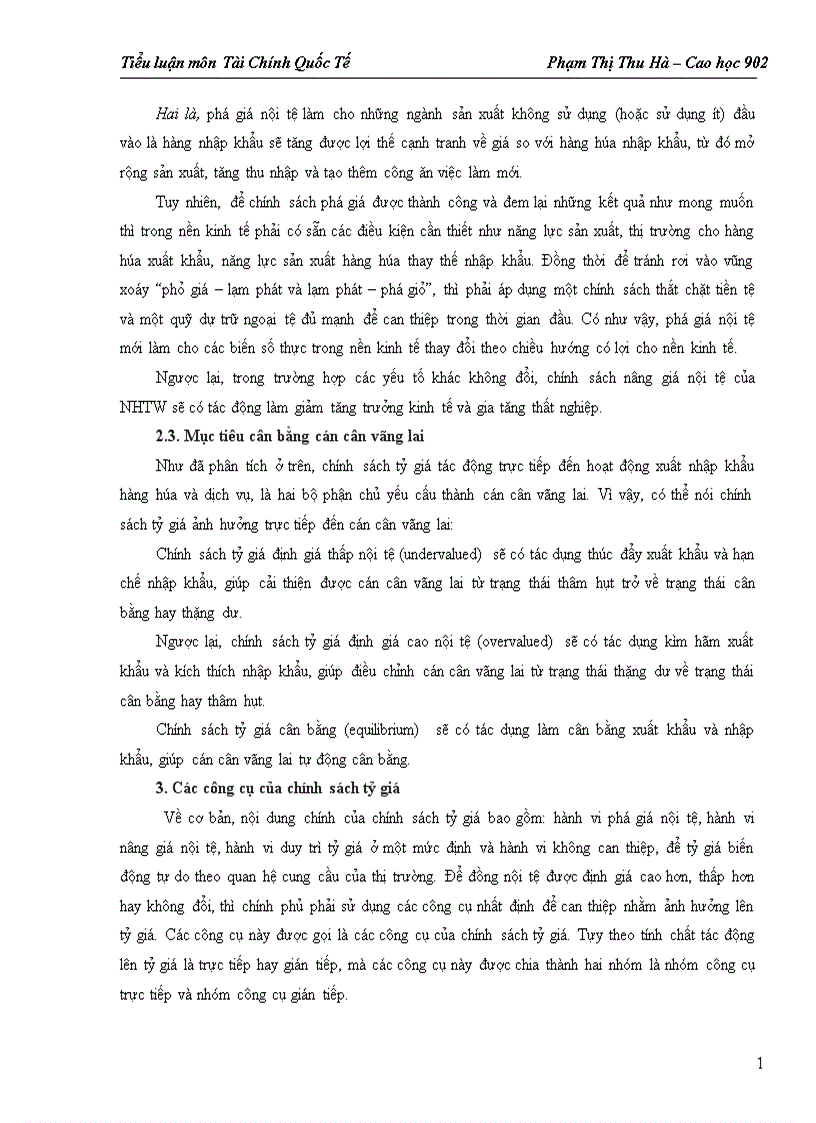 image for page Thực trạng và giải pháp điều hành chính sách tỷ giá của NHNN Việt Nam trong những năm qua 1