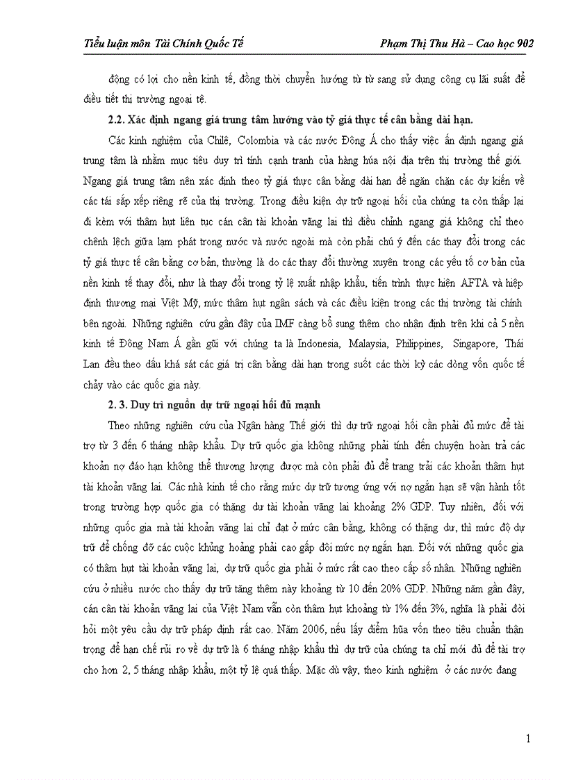 image for page Thực trạng và giải pháp điều hành chính sách tỷ giá của NHNN Việt Nam trong những năm qua 1