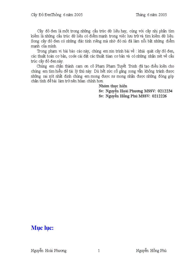 image for page Báo cáo môn cấu trúc dữ liệu Cây Đỏ Đen 1