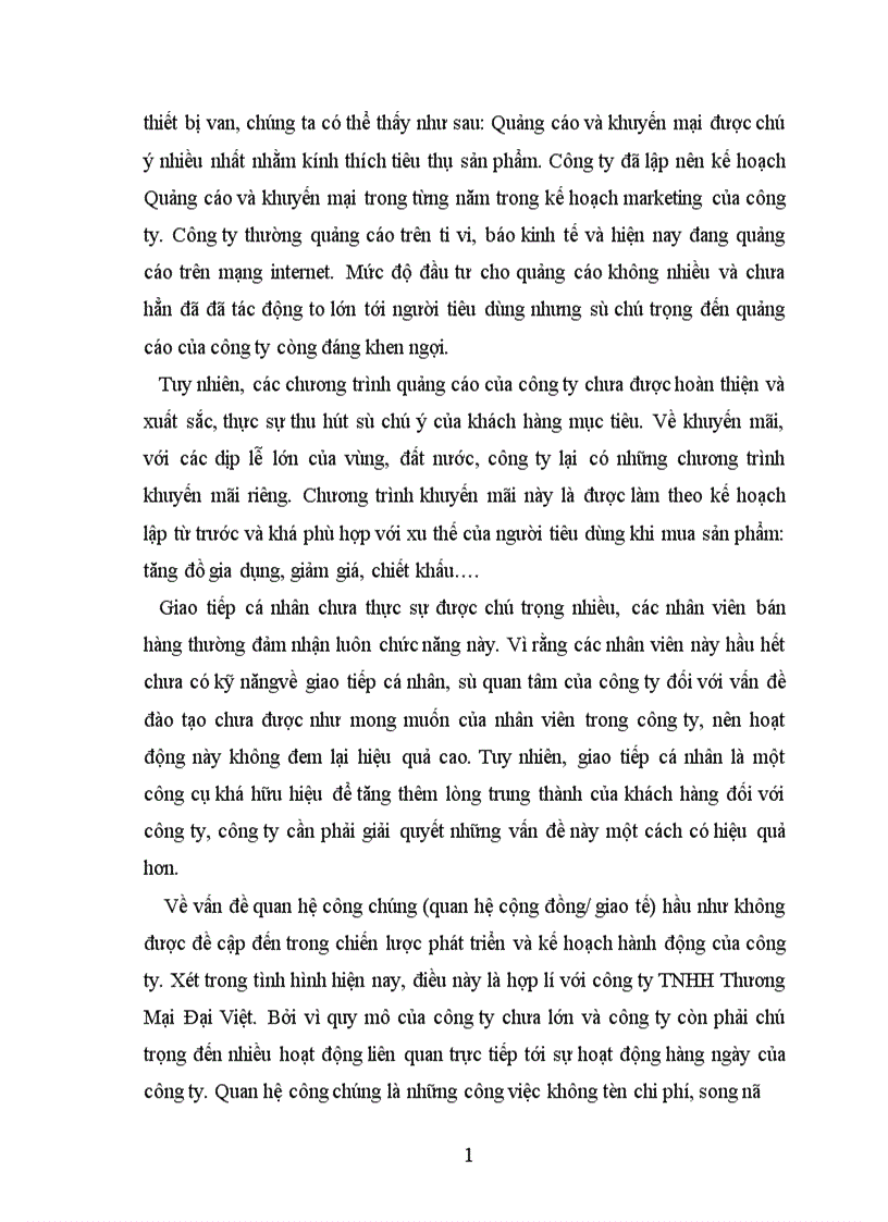 image for page Báo cáo thực tập tại công ty TNHH Thương Mại Đại Việt