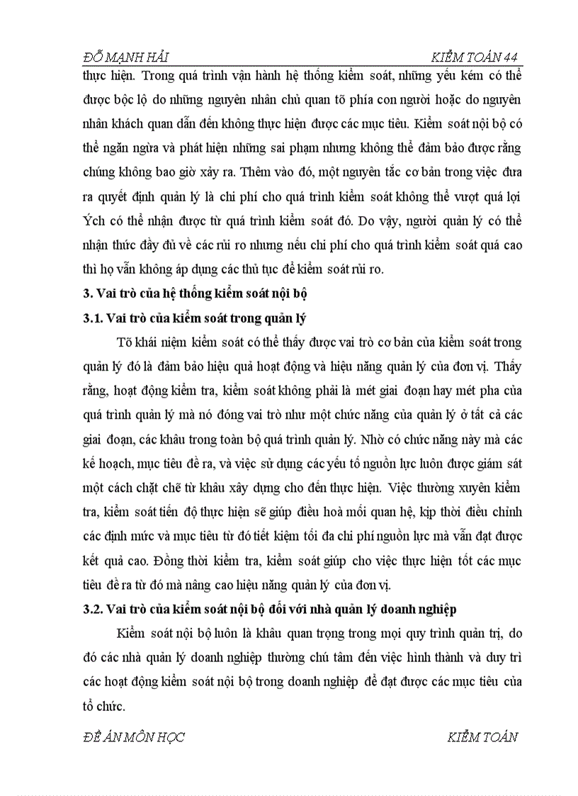 image for page Hệ thống kiểm soát nội bộ và vai trò của việc đánh giá hệ thống kiểm soát nội bộ trong kiểm toán tài chính 1