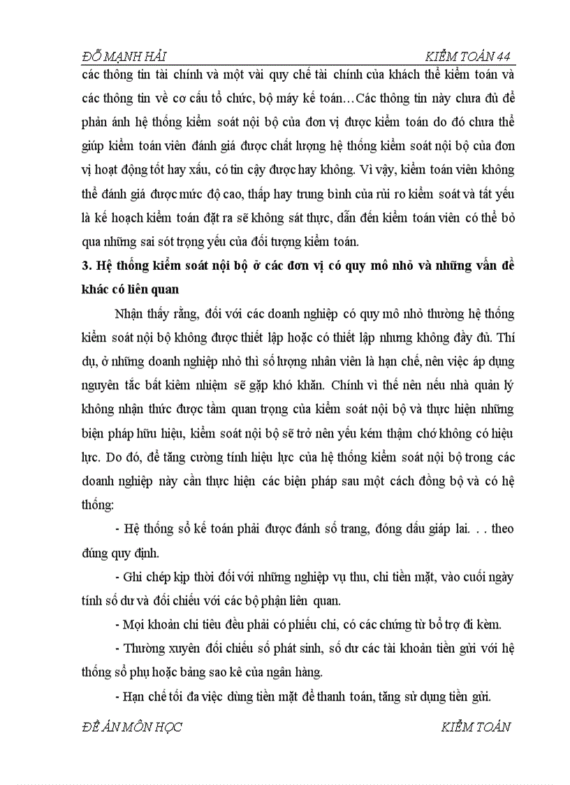 image for page Hệ thống kiểm soát nội bộ và vai trò của việc đánh giá hệ thống kiểm soát nội bộ trong kiểm toán tài chính 1