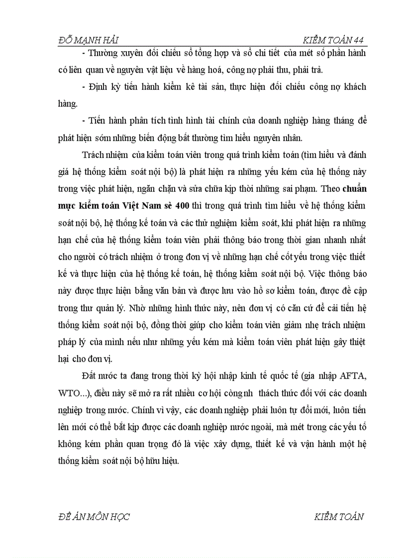 image for page Hệ thống kiểm soát nội bộ và vai trò của việc đánh giá hệ thống kiểm soát nội bộ trong kiểm toán tài chính 1