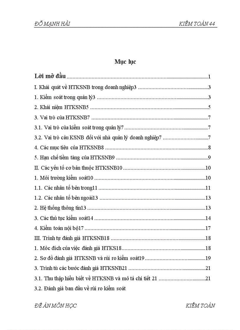 image for page Hệ thống kiểm soát nội bộ và vai trò của việc đánh giá hệ thống kiểm soát nội bộ trong kiểm toán tài chính 1