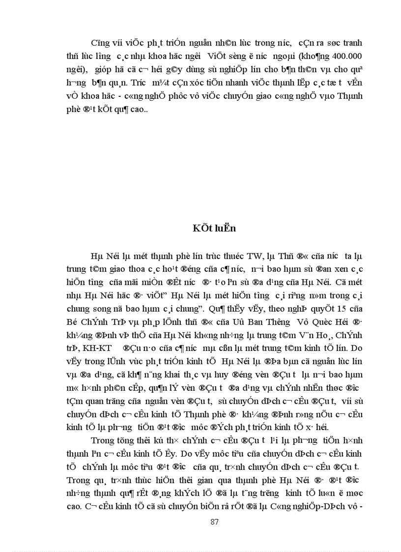 image for page Phương hướng và giải pháp chuyển dịch cơ cấu đầu tư theo ngành trên địa bàn Hà Nội giai đoạn 2001 2005