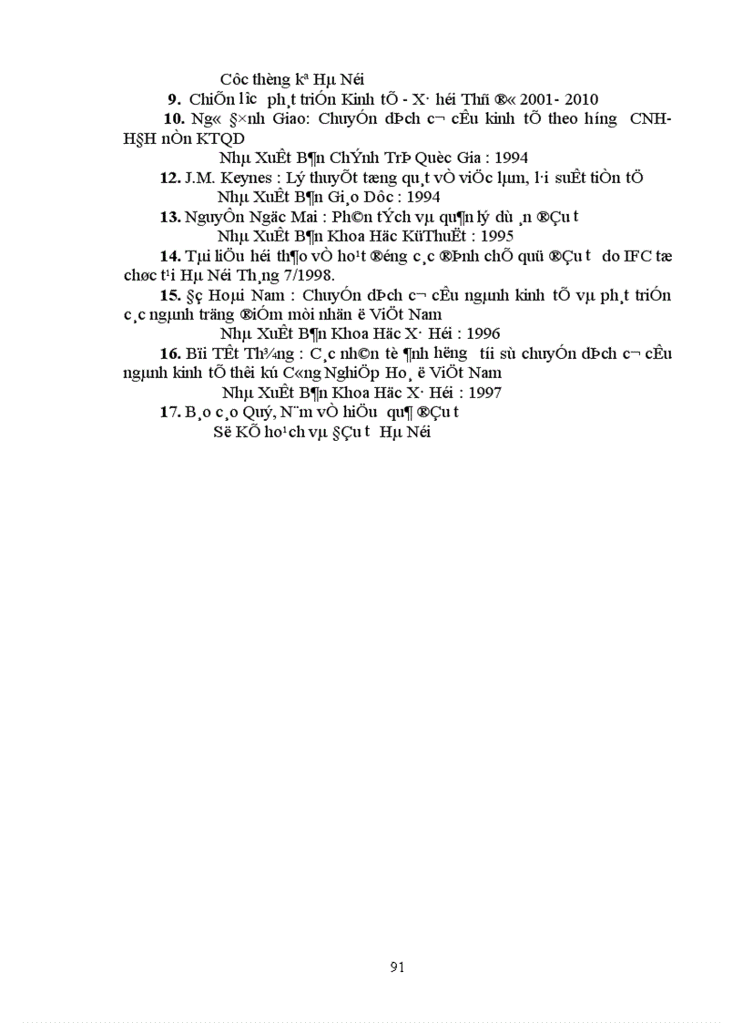 image for page Phương hướng và giải pháp chuyển dịch cơ cấu đầu tư theo ngành trên địa bàn Hà Nội giai đoạn 2001 2005