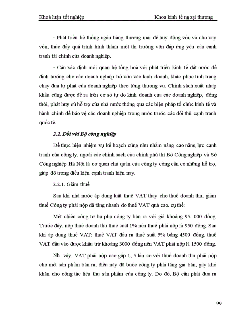 image for page Những giải pháp kinh tế nhằm nâng cao năng lực cạnh tranh của Công ty thiết bị đo điện Hà nội