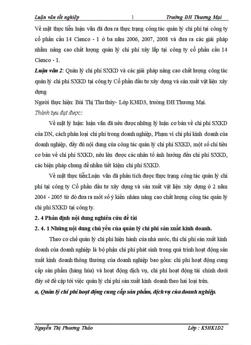 image for page Quản lý chi phí xây lắp tại Công ty cổ phần đầu tư và phát triển công nghệ viễn thông truyền hình Acom