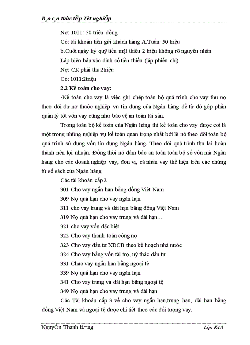 image for page Báo cáo thực tập tổng hợp tại NHNNo PTNT quận Ba Đình