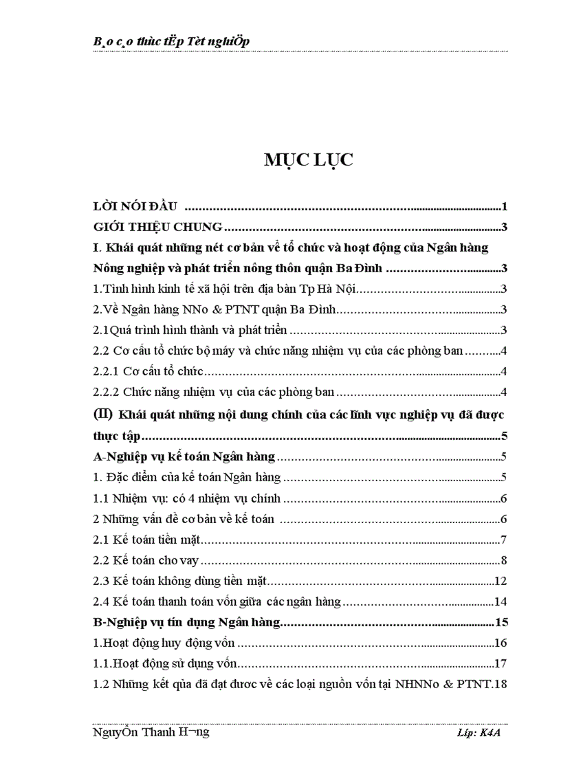 image for page Báo cáo thực tập tổng hợp tại NHNNo PTNT quận Ba Đình
