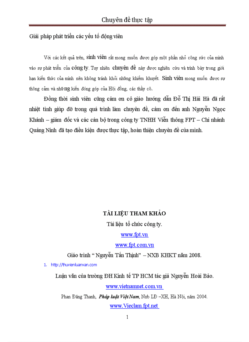 image for page Một số giải pháp nhằm hoàn thiện quản lý nguồn nhân lực tại Công ty TNHH Viễn Thông FPT Miền Bắc Chi nhánh Quảng Ninh