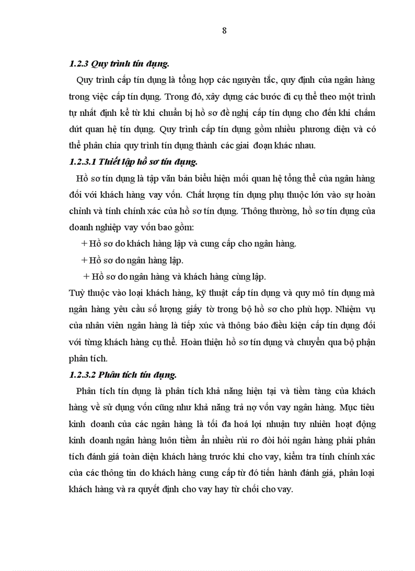 image for page Hoàn thiện công tác phân tích tài chính doanh nghiệp phục vụ cho hoạt động tín dụng tại Ngân hàng nông nghiệp và phát triển nông thôn Bắc Hà Nội 1