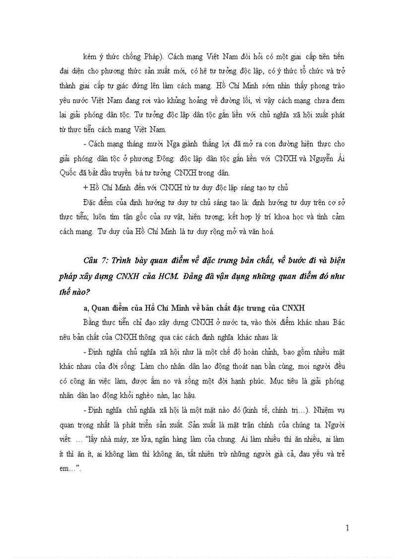 image for page Câu hỏi ôn tập bộ môn tư tưởng hồ chí minh