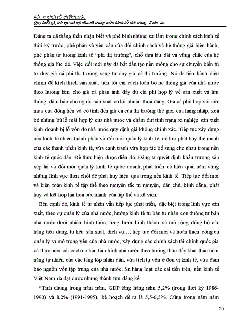 image for page Quy luật giá trị và vai trò của nó trong nền kinh tế thị trường ở nước ta 1