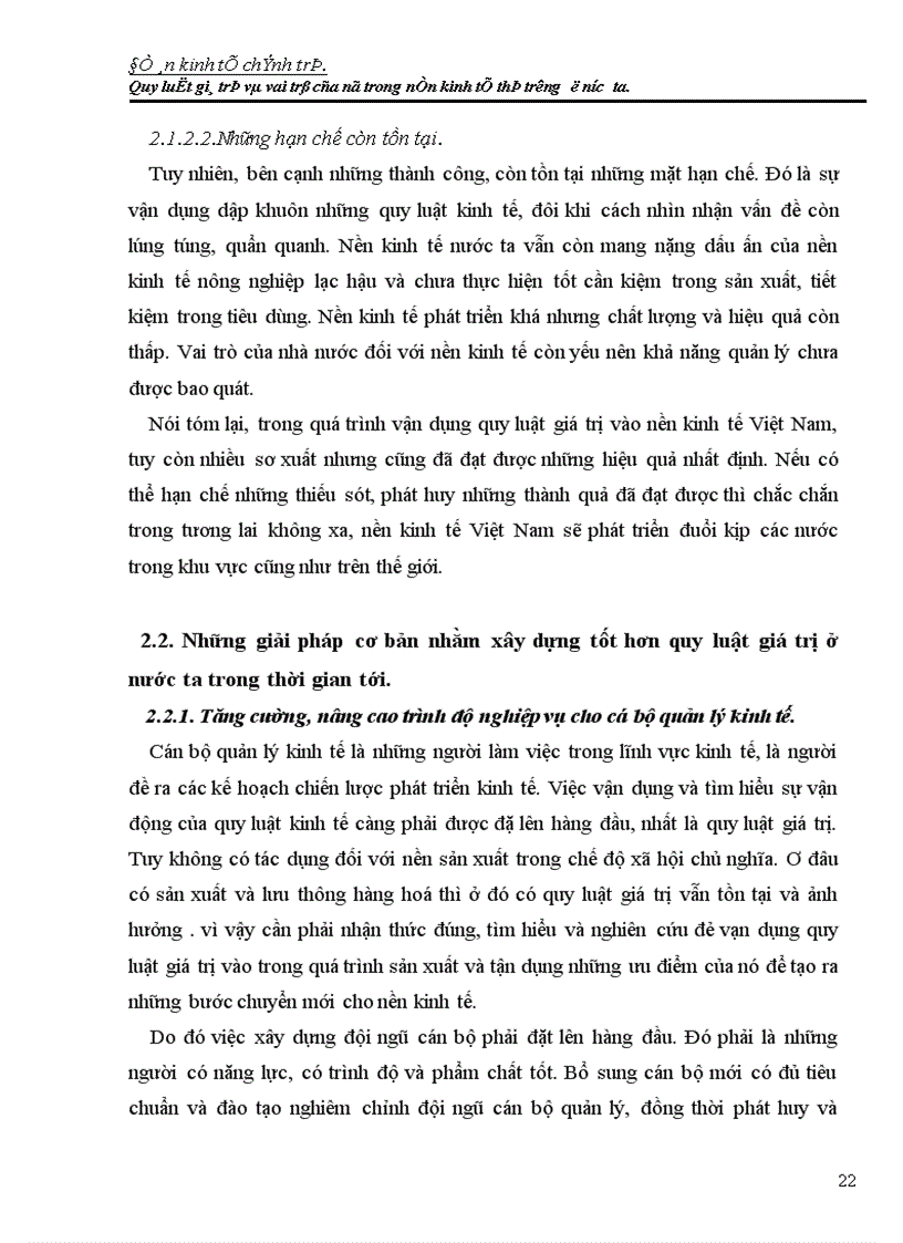 image for page Quy luật giá trị và vai trò của nó trong nền kinh tế thị trường ở nước ta 1