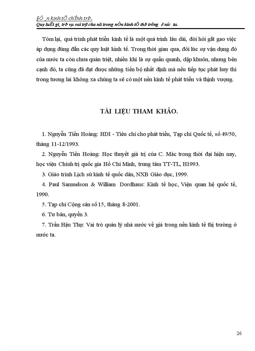 image for page Quy luật giá trị và vai trò của nó trong nền kinh tế thị trường ở nước ta 1