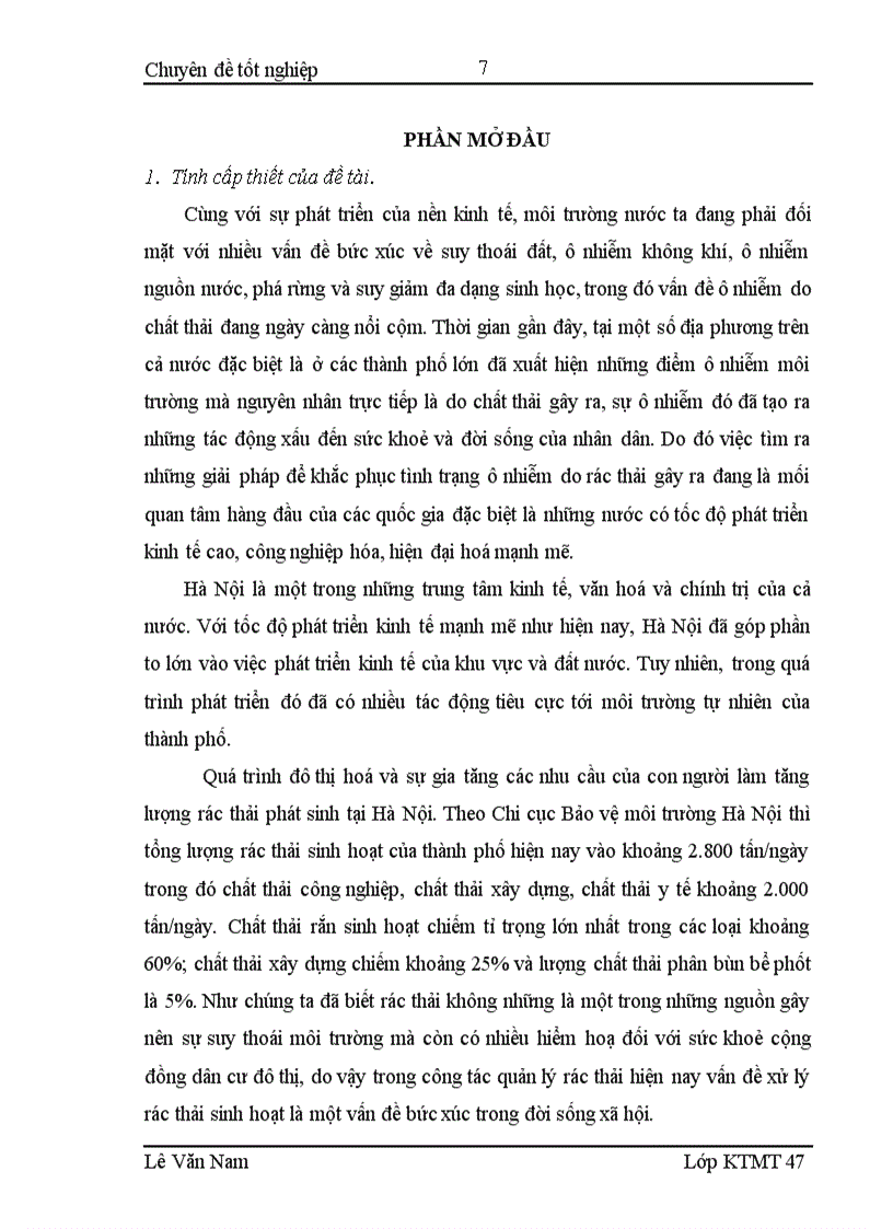 image for page Đánh giá hiệu quả hoạt động của nhà máy xử lý rác thải sinh hoạt làm phân bón hữu cơ Cầu Diễn Hà Nội 1