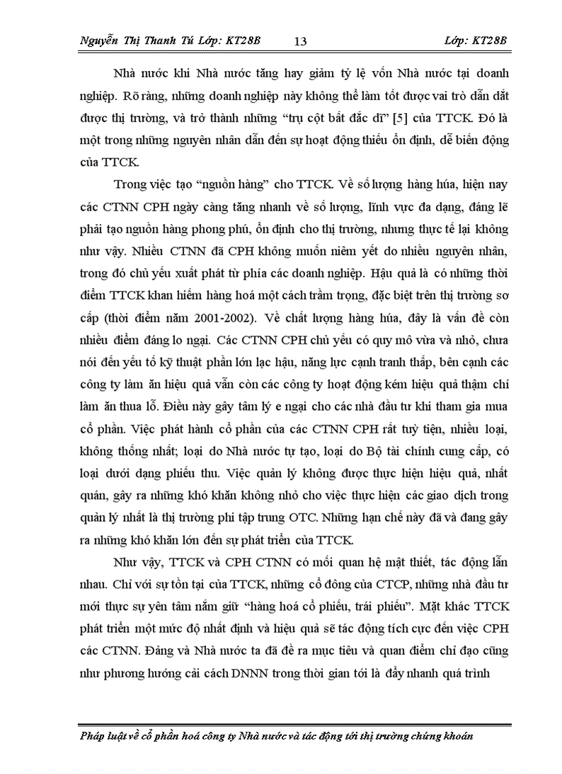 image for page Pháp luật về cổ phần hoá công ty Nhà nước và tác động tới thị trường chứng khoán 1