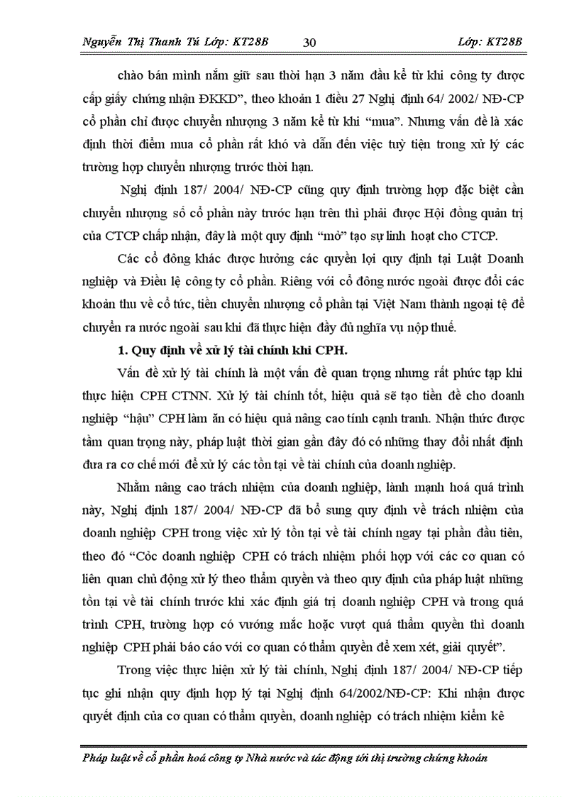 image for page Pháp luật về cổ phần hoá công ty Nhà nước và tác động tới thị trường chứng khoán 1