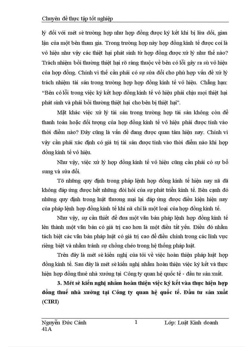 image for page Hợp đồng thuê nhà xưởng tại công ty Quan hệ quốc tế Đầu tư sản xuất CIRT chế độ pháp lý và thực tiễn áp dụng 1