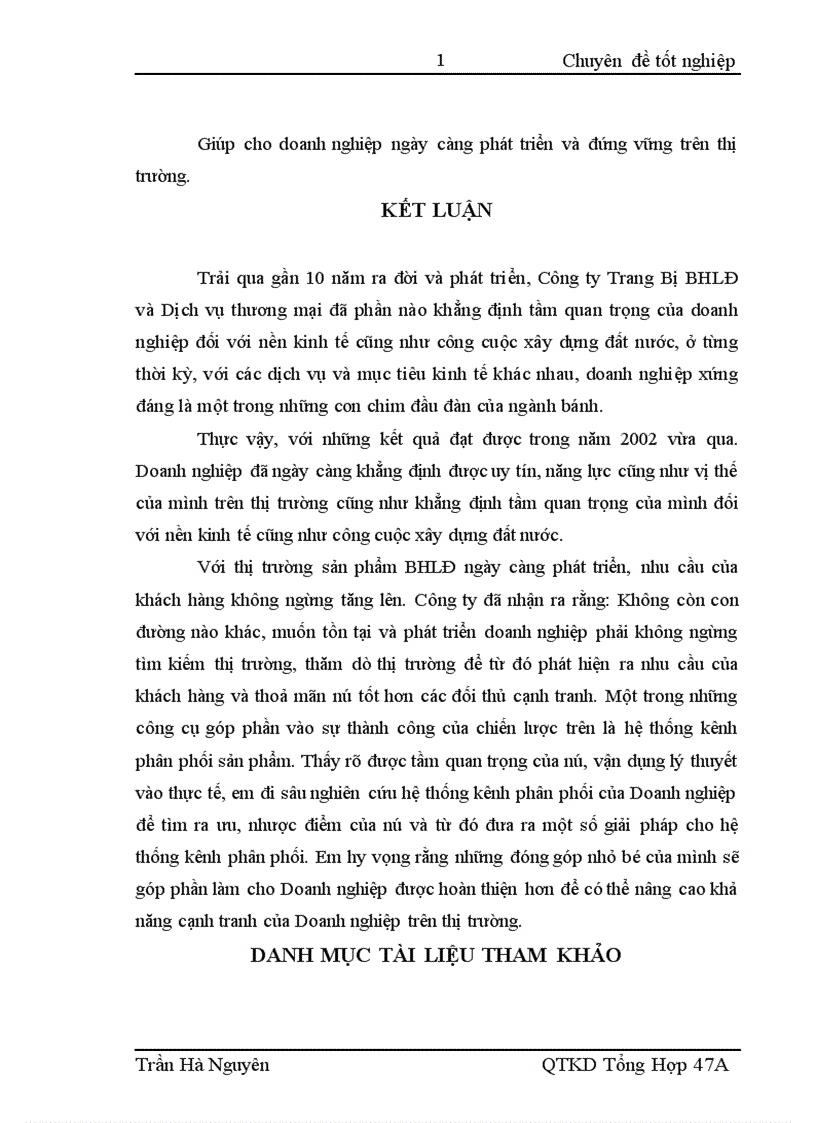 image for page Những giải pháp hoàn thiện hệ thống quản trị kênh phân phối sản phẩm Công ty BHLĐ và Dịch vụ thương mại